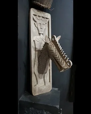 Antique Mamasa Horse Panel (27cm x 94cm x 50cm)