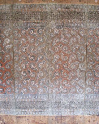 Antique Toraja Sane (Ricebarn Panel) - Perfect Carving & Patina (180cm x 175cm)