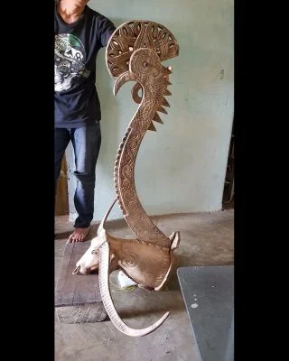 Wooden Buffalo and Katik Ayam Accessories (Kabongngo) - Toraja House