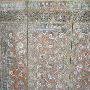 Antique Toraja Sane (Ricebarn Panel) - Perfect Carving & Patina (180cm x 175cm)