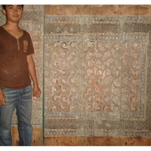 Antique Toraja Sane (Ricebarn Panel) - Perfect Carving & Patina (180cm x 175cm)