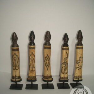 Traditional Small Medicine Box From Buffalo Bone