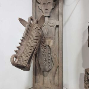 Antique Mamasa Horse Panel (27cm x 94cm x 50cm) (1)