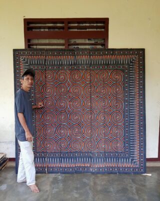 Sane Toraja (Kayu Daur Ulang) 200cm x 200cm - Panel Kayu Lumbung Padi Toraja