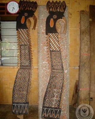 Toraja Katik Chicken Rooster Symbol size 200 x 30cm.