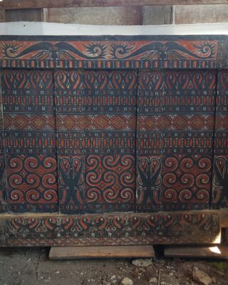 Panel Dinding Ukiran Toraja (Belakang Lumbung Padi)