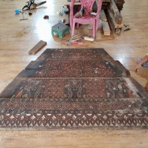Toraja Tongkonan House Wall Triangle (170cm x 282cm) (1)