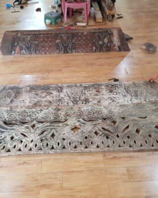 Segitiga Dinding Rumah Tongkonan Toraja - Ukiran Pa' Garunggang