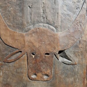 Antique Mamasa Toraja buffalo house door (68cm x 81cm) (2)