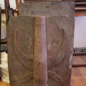 Antique Mamasa Toraja water buffalo house door (57cm x 80cm) (1)