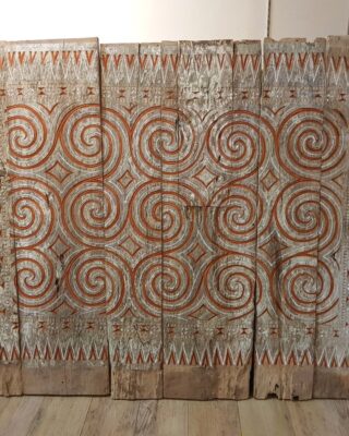Antik Sane Toraja 130cm x 107cm (Panel Kayu Lumbung Padi Toraja)