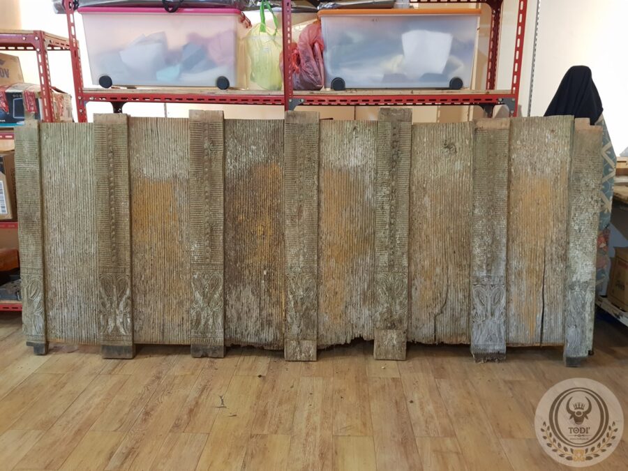 Antique Toraja Carving Panel Pa'Sussu' Motif (270cm x 115cm) (1)