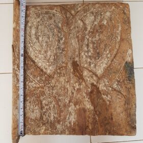 Toraja Antique Granary Door White Patina 48cm x 50cm