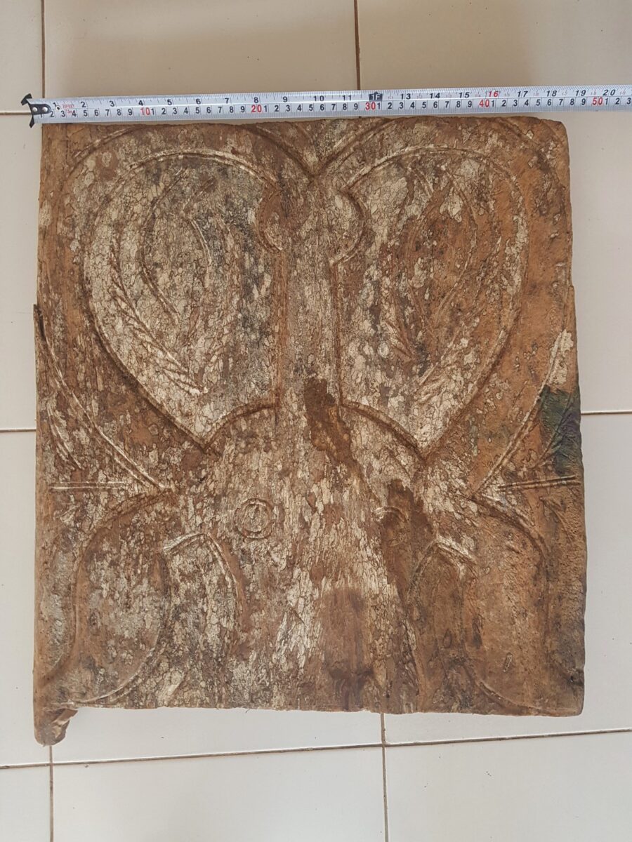 Toraja Antique Granary Door White Patina 48cm x 50cm (2) Toraja Antique Granary Door White Patina 48cm x 50cm (2)