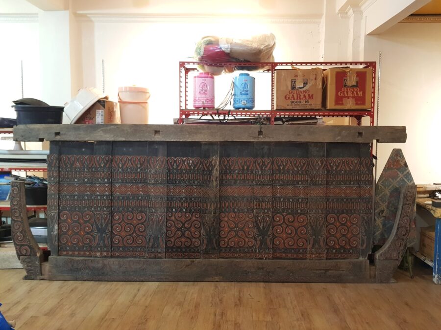 Toraja Antique Wall Panel - Rice Barn's Side Panel (Code-A0625) 390cm x 160cm (1)