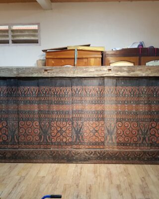 Toraja Antique Wall Panel - Rice Barn's Side Panel 390cm x 160cm