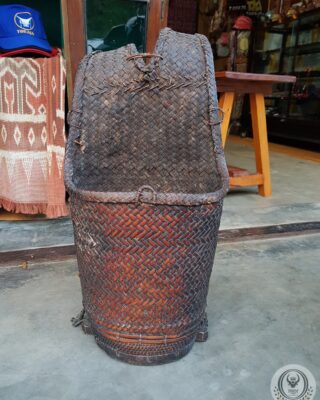 Toraja Antique Backpack Rattan Basket