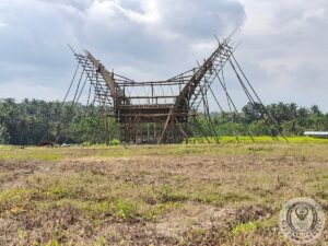 Rebuilding an old traditional Toraja house in Bali