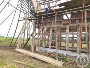 Rebuilding an old traditional Toraja house in Bali