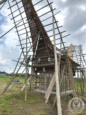 Rebuilding an old traditional Toraja house in Bali