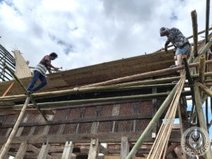 Rebuilding an old traditional Toraja house in Bali