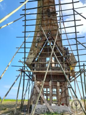 Rebuilding an old traditional Toraja house in Bali