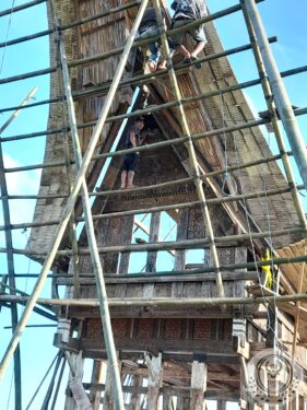 Rebuilding an old traditional Toraja house in Bali