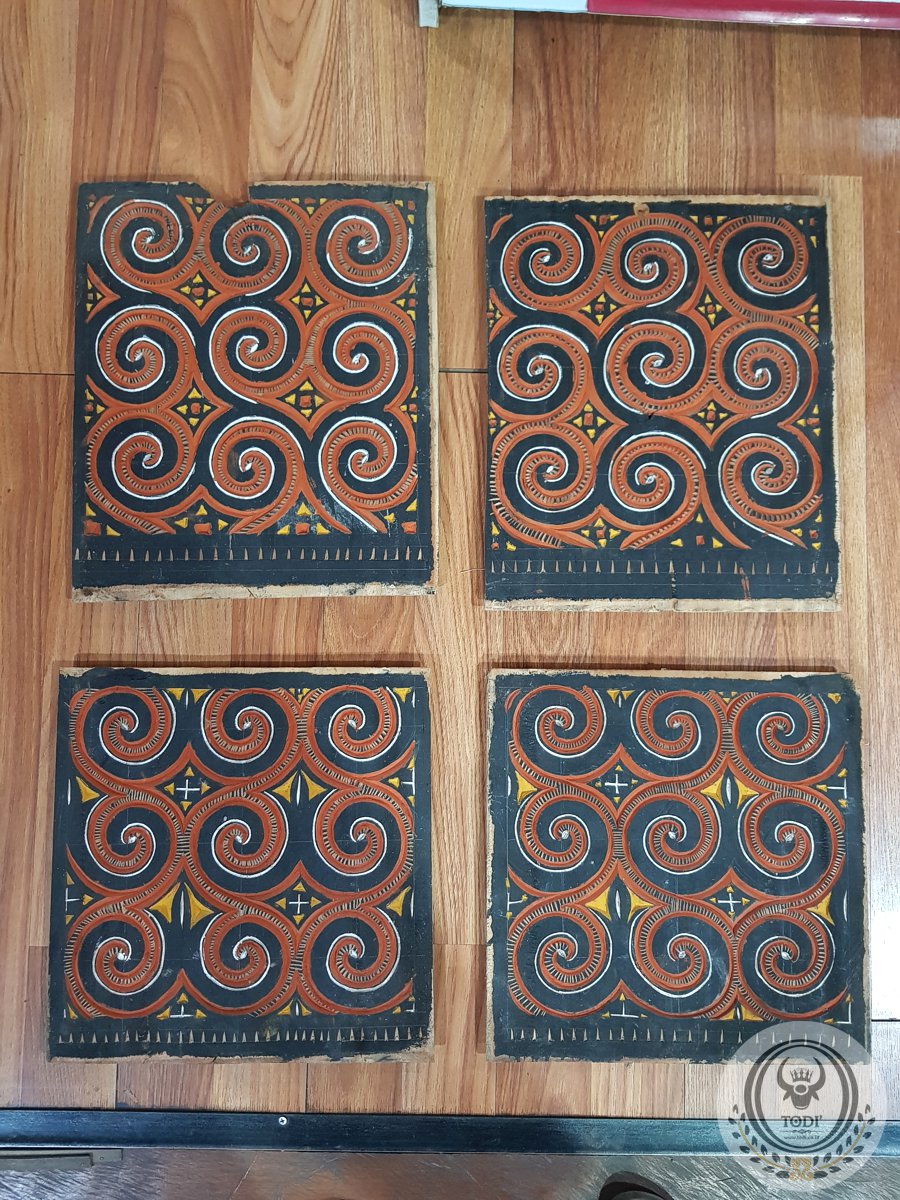 Toraja Small House Carving Panels (38cm x 39cm)