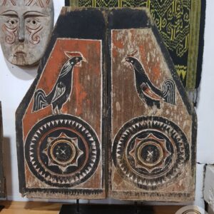 Antique Toraja Triangle House Carving Panel (71cm x 75cm)