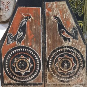 Antique Toraja Triangle House Carving Panel (71cm x 75cm) (2)