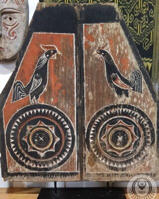 Alternative view of Antique Toraja Triangle House Carving Panel (71cm x 75cm)