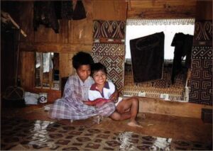 The interior of traditional house, Baruppu’.