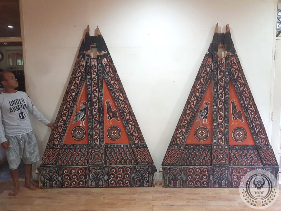 A Pair of Toraja Triangle Granary Panel (162cm x 215cm)