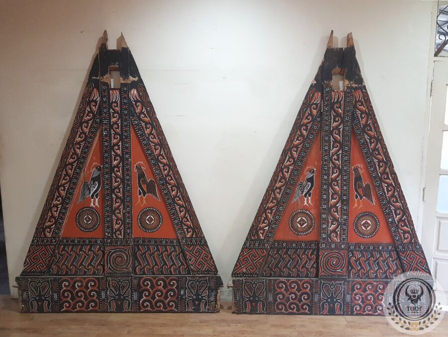 A Pair of Toraja Triangle Granary Panel (162cm x 215cm) A Pair of Toraja Triangle Granary Panel (162cm x 215cm)