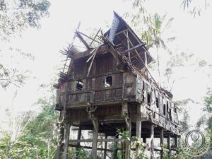 Abandoned Toraja Tongkonan House in Deri, Sesean, Toraja Utara