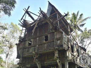 Abandoned Toraja Tongkonan House in Deri, Sesean, Toraja Utara