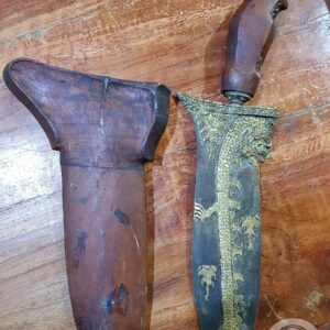 Keris Betok With Dragon-patterned Blade