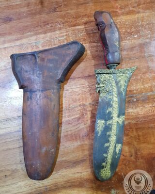 Keris Betok With Dragon-patterned Blade