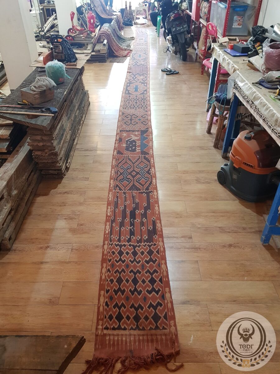Old Sekomandi Sambo Tanete (Pori Lonjong) - Authentic Natural Dye Ikat (9 meter)