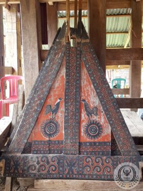 Old Toraja Traditional Granary's Wall Panel