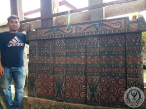 Old Toraja Traditional Granary's Wall Panel