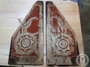Toraja Tongkonan Small Triangle Wood Panels 70cm x 80cm