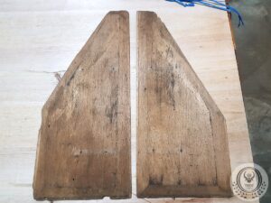 Toraja Tongkonan Small Triangle Wood Panels 70cm x 80cm