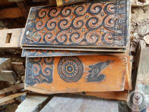 Wood Carving Panels from Toraja Tongkonan Wall Panel (Sa'dan Andulan)