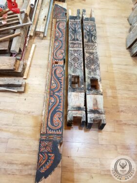 Wood Carving Panels from Toraja Tongkonan Wall Panel (Sa'dan Andulan)