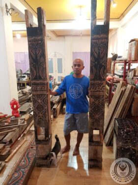 Wood Carving Panels from Toraja Tongkonan Wall Panel (Sa'dan Andulan)