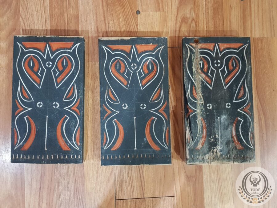 Toraja Small House Wood Panels - Pa'tedong (21cm x 40cm)