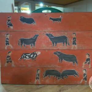 Dodo Alang (Granary) Toraja - Buffalo and Human Motif